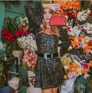 Zara Sequin Mini Dress